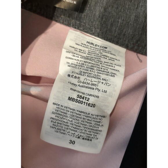 Hurley Nascar Boardshorts Men's Swim Phantom Size 30 Flames NWT Summer Beach - Picture 6 of 7